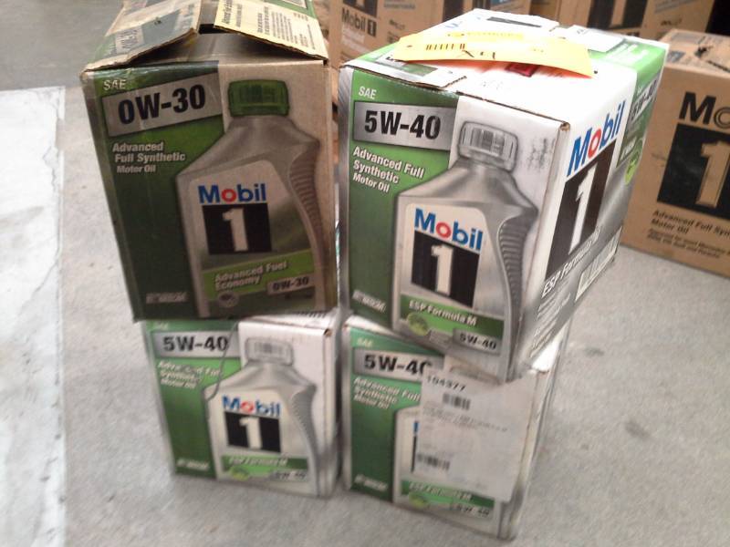 lot 99 image: 4 Cases of Mobil 1 ESP Formula M Advanced Full Synthetic Motor Oil 5W-40 1-qt. Bottles