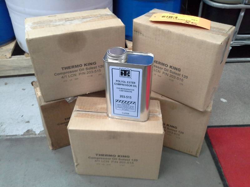lot 103 image: 5 Cases of Thermo King Polyol Ester Compressor Oil 203-515 1-liter Can