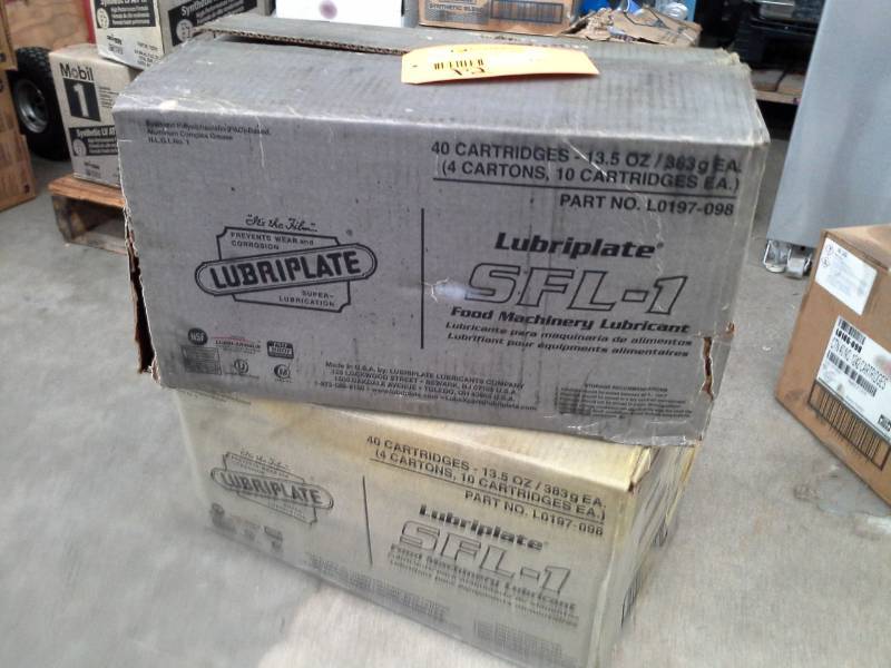 lot 149 image: 2 Cases of Lubriplate SFL-1 Food Machinery Lubricant 13.5-oz. Cartridges