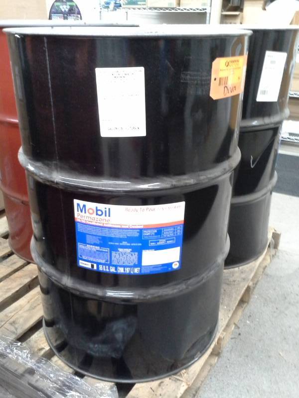lot 54 image: 1 Drum of Mobil Permazone 5050 Prediluted Antifreeze 55-Gallon