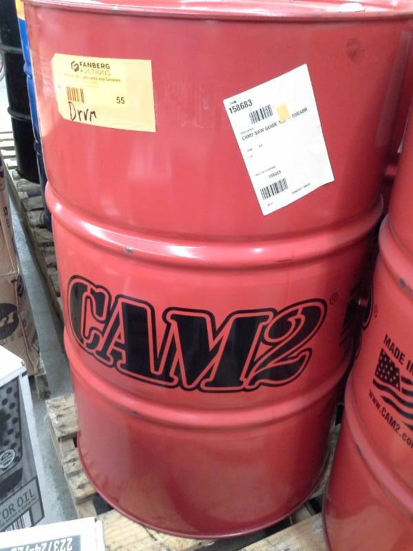 lot 55 image: 1 Drum of Cam2 Saw Guide Oil 100 55-Gallon