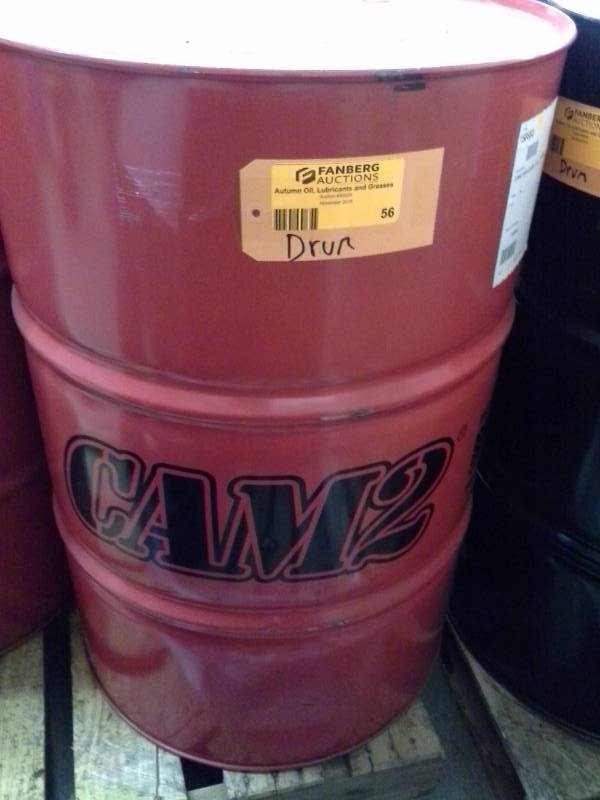lot 56 image: 1 Drum of Cam2 Saw Guide Oil 100 55-Gallon
