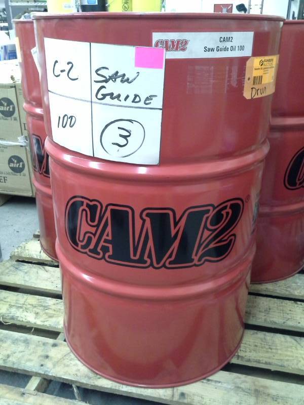 lot 57 image: 1 Drum of Cam2 Saw Guide Oil 100 55-Gallon