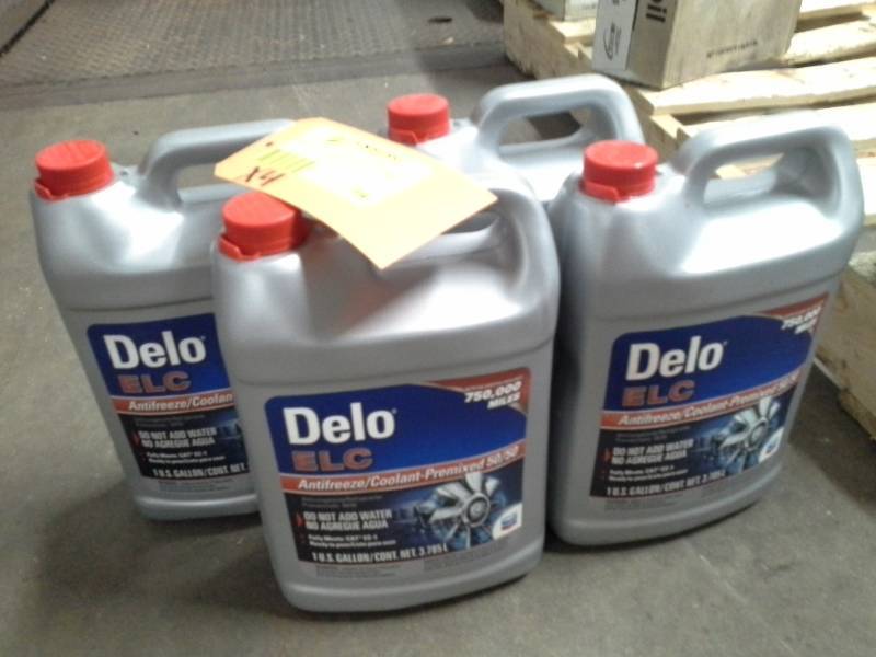 lot 194 image: 4 Bottles of Delo ELC AntifreezeCoolant-Premixed 5050 1-Gallon