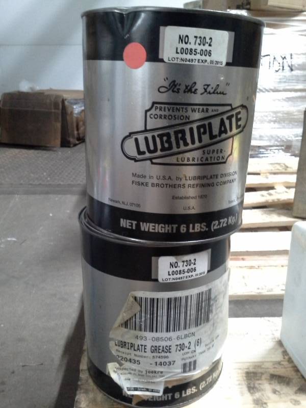 lot 195 image: 2 Cans of Lubriplate No. 730-2 Lubricant 6-lbs.