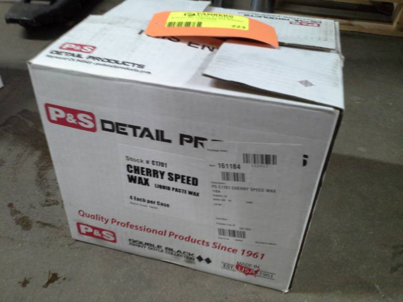 lot 223 image: 1 Case of P&S Cherry Speed Wax Liquid Paste Wax 1-Gallon Bottles