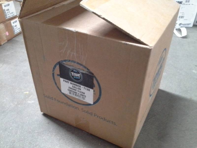 lot 229 image: 1 Case of SS True Brand Engine Clean T128 1-Gallon Bottles