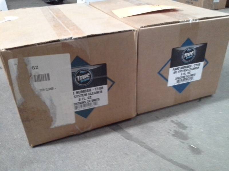 lot 230 image: 2 Cases of SS True Brand Oil System Cleaner T108 8-oz. Bottles