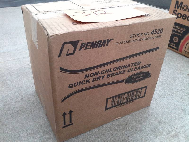 lot 312 image: 1 Case of Penray Non-Chlorinated Quick Dry Brake Cleaner 12.5-oz. Aerosol Cans