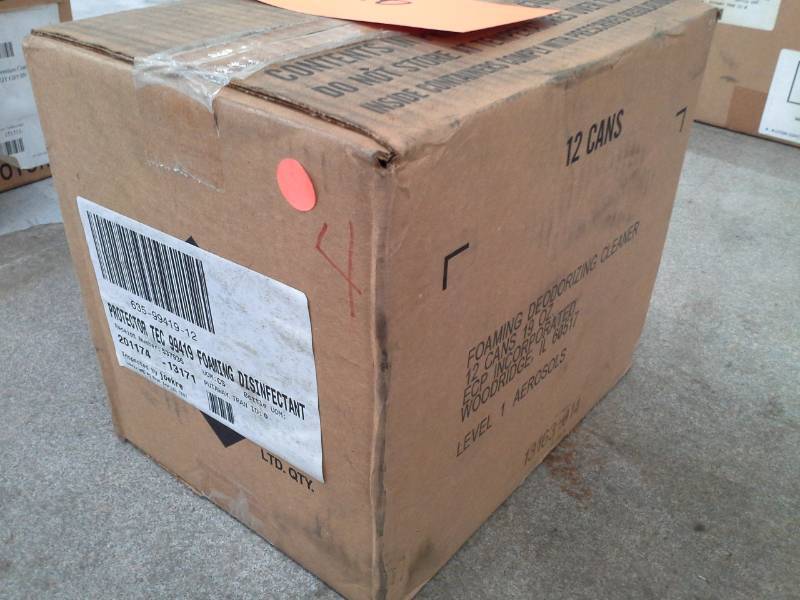 lot 316 image: 1 Case of  Foaming Deoderizing Cleaner 19-oz. Aerosol Cans