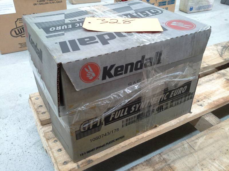 lot 328 image: 1 Case of Kendall GT-1 Full Synthetic Euro Motor Oil  10W-30 1-qt. Bottles