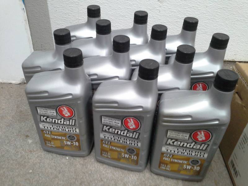 lot 287 image: 12 Quarts of Kendall with Liquid Titanium 5W-30 GT-1 Full Synthetic