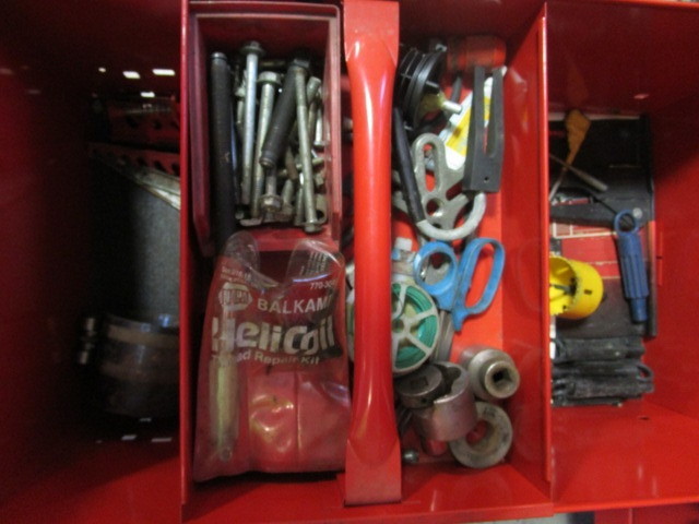 lot 309 image: SNAP ON WIRE STRIPPERS, THREAD REPAIR KIT, POP RIVETS, HOLE SAW BLADE AND MORE