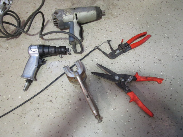 lot 310 image: IMPACT WRENCH, AIR HAMMER, VISE GRIPS, MORE