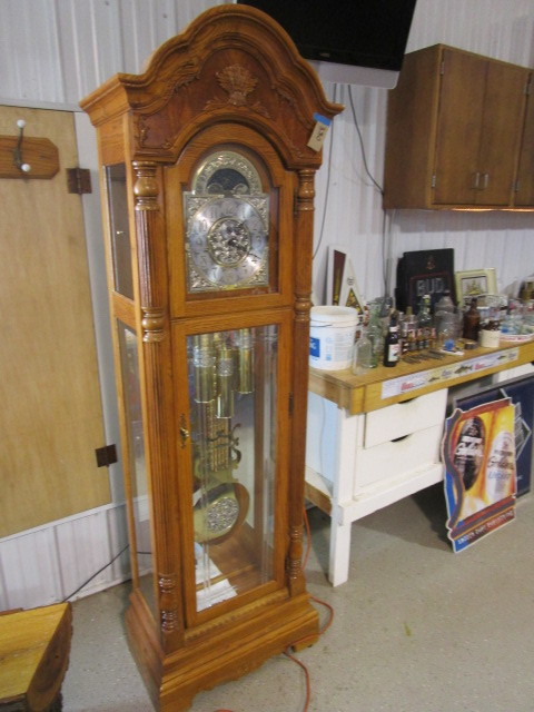 lot 330 image: MAGNIFICENT HOWARD MILLER GRANDFATHER CLOCK