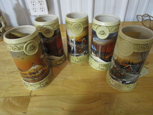 lot 358 image: MILLER BEER TERRY REDLIN  DUCKS UNLIMITED TANKARDS