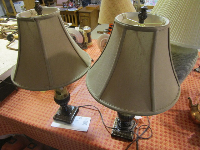 lot 396 image: PAIR OF LAMPS