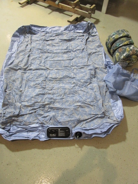 lot 219 image: EDDIE BAUER AIR BED WITH BUILT IN PUMP AND A SLEEPING BAG