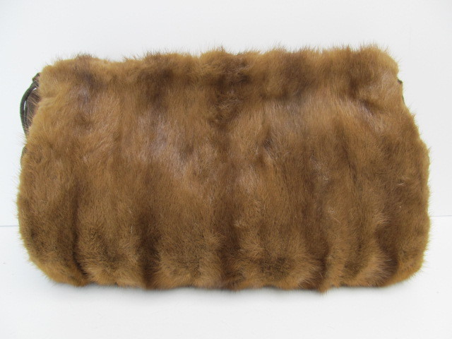 lot 19 image: Antique Genuine Mink Fur Hand Warmer