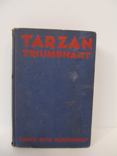 lot 55 image: Original 1932 TARZAN TRIUMPHANT First Edition Illustrated Hard Cover Book