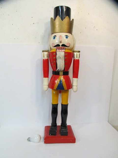 lot 206 image: LARGE 38 Wooden Nutcracker