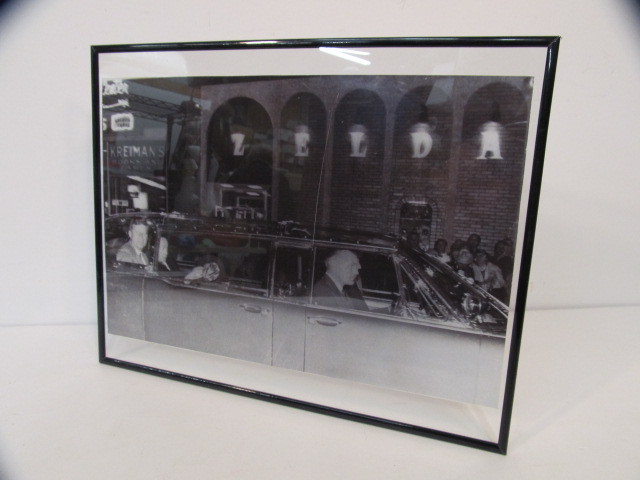 lot 235 image: Large Framed JFK Photo - Duluth, MN
