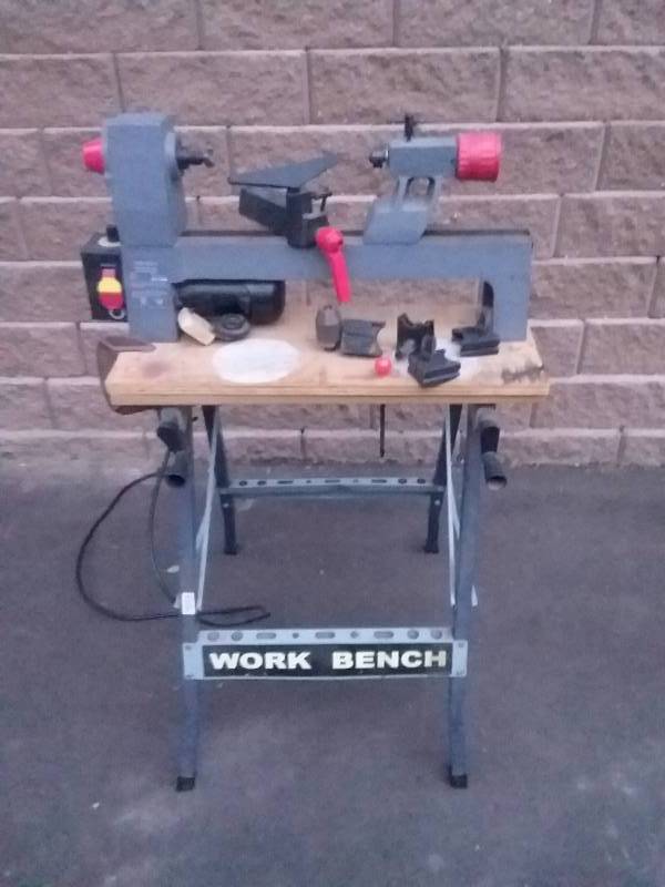 lot 267 image: Working Performax Mini Woodworking Lathe