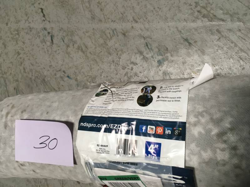 lot 30 image: NDS 4 in. x 5 ft. HDPE EZ French Drain Pipe