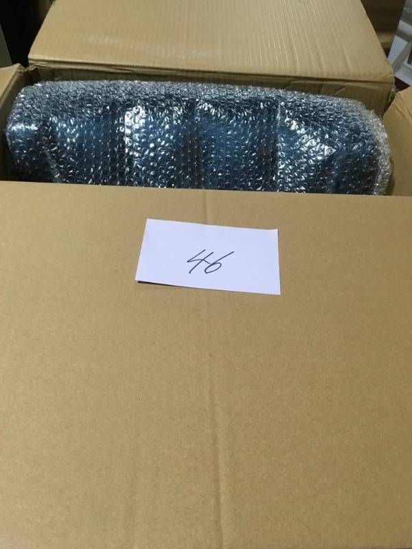 lot 46 image: Noble House Leander Modern 26 in. Tufted Back Cobalt Velvet Counter Stool not used