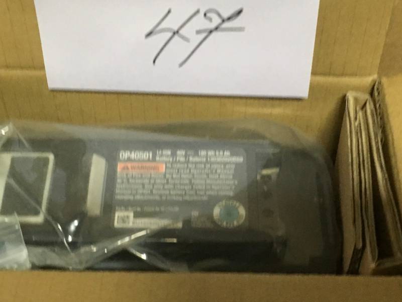 lot 47 image: Ryobi 40-Volt Lithium-Ion 5 Ah High Capacity Battery in good condition