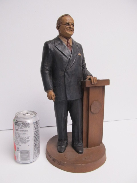 lot 67 image: 14 Signed Harry S. Truman Statue by Tom Clark