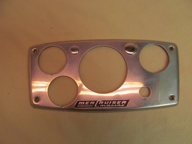 lot 40 image: vintage Merc Cruiser dash face plate