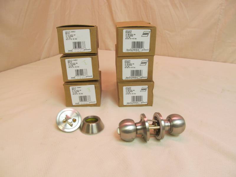 lot 43 image: Schlage door knobs, deadbolts