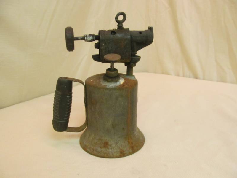 lot 56 image: Vintage brass torch