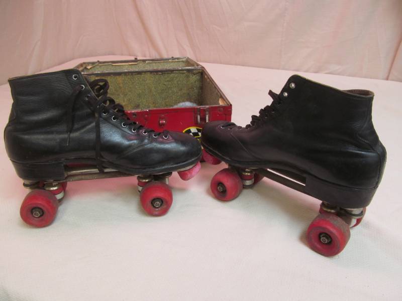 lot 59 image: vintage roller skates