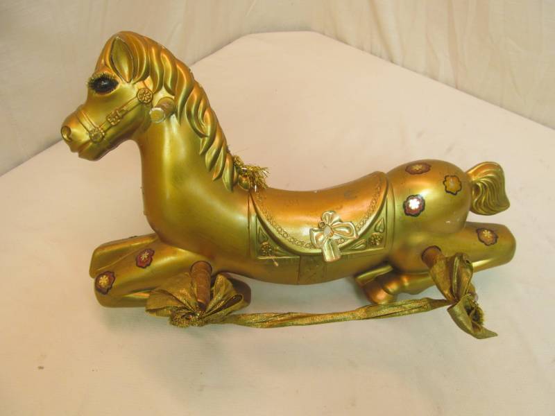 lot 93 image: vintage rocking horse