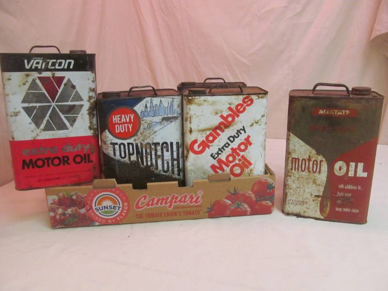 lot 169 image: vintage cans