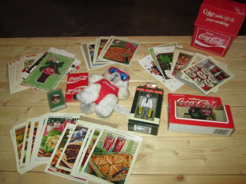 lot 15 image: Lot of Coca Cola recipe and playing...
