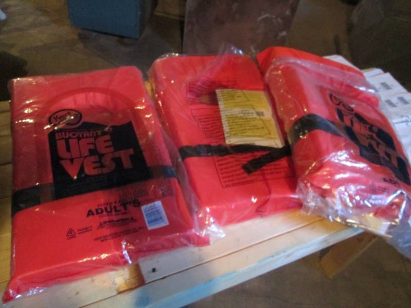 lot 47 image: 4 new life preservers...