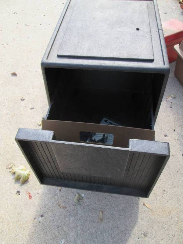 lot 94 image: 2 plastic stacking file cabinets...