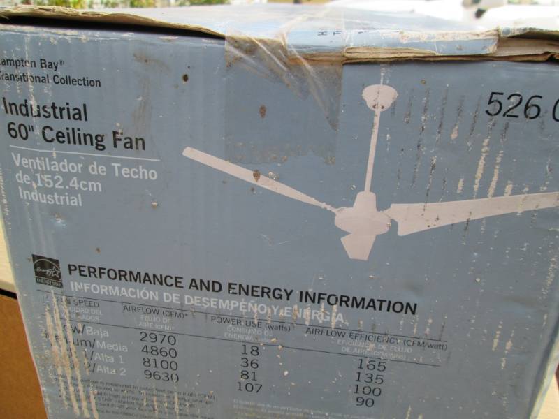 lot 103 image: Hampton Bay 60 industrial ceiling ...
