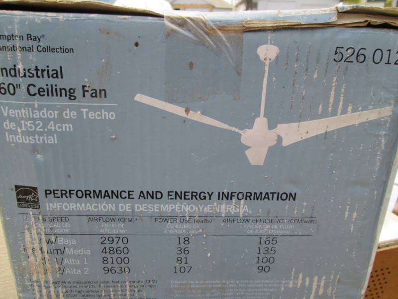 lot 104 image: Hampton Bay 60 industrial ceiling ...