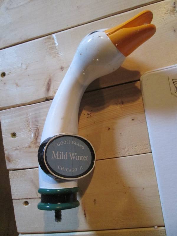 lot 127 image: Goose Island mild winter beer tap h...