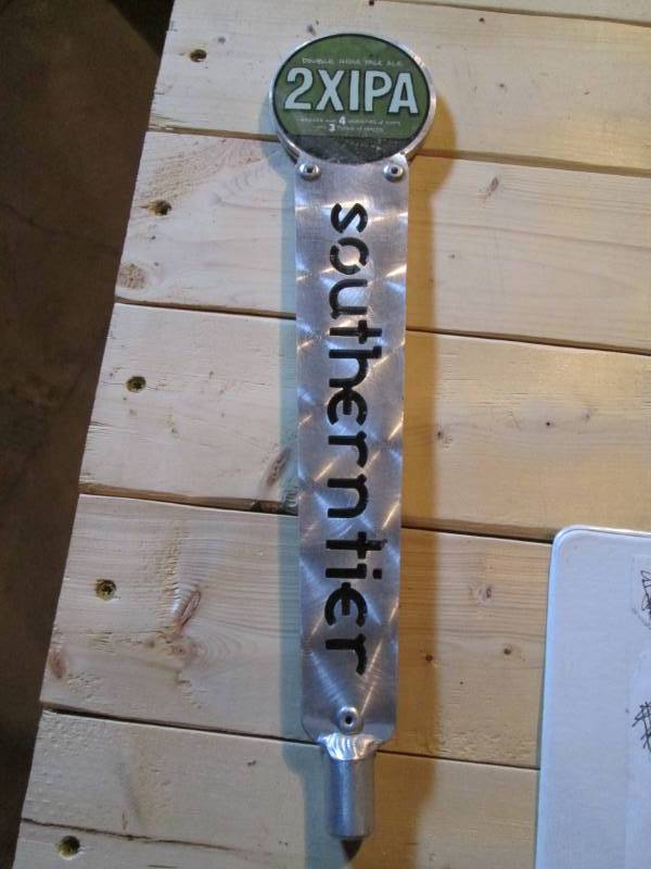 lot 129 image: 2X IPA paleale beer tap head...