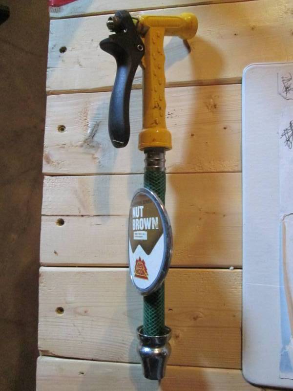 lot 141 image: Red Hook Nut Brown beer tap head...