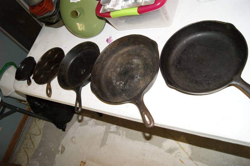 Lot of Cast Iron Pans