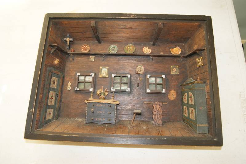 Tiny Wooden House Picture Frame
