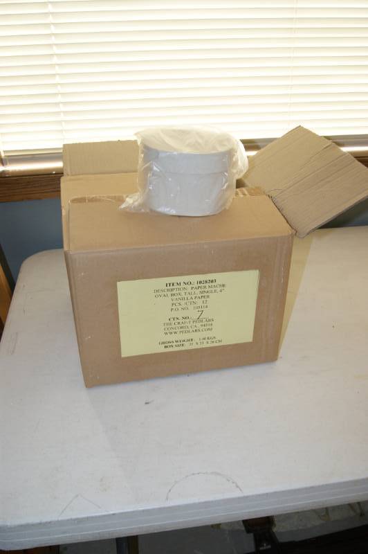 Lot of Paper Mache Boxes