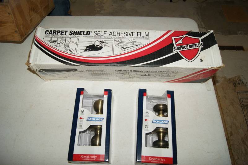 Carpet Shield and Door Handles