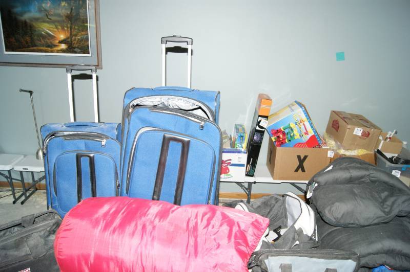 Lot of Bags and Sleeping Bags